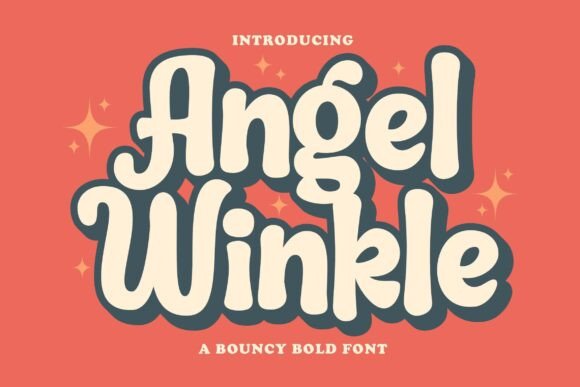 Angel Winkle Typeface for Joyful Brand Identity Projects