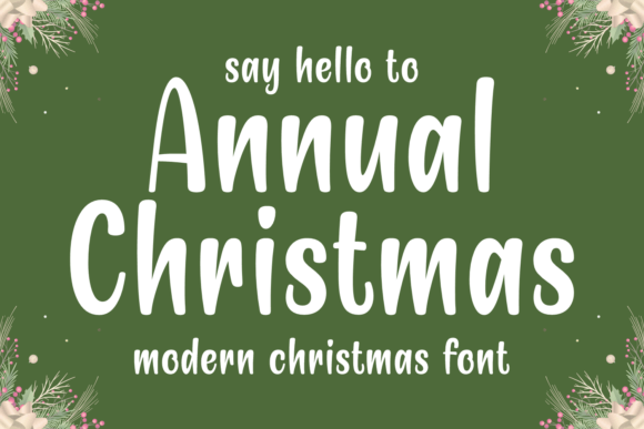 Annual Christmas Typeface for Festive Web Design