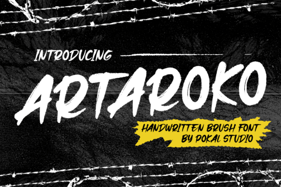 Artaroko: The Handwritten Brush Font for Bold Brand Identity