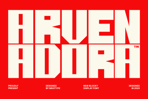 Arvenadora: A Bold Display Typeface for Editorial Impact