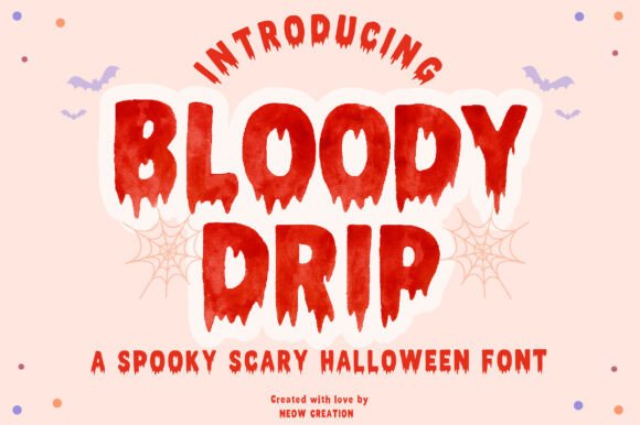 Bloody Drip: The Spooky Display Font for Horror-Themed Editorial Design