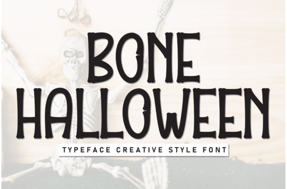 Bone Halloween Typeface for Polished Brand Visuals