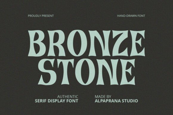 Bronze Stone Display Font Review for Campaign Design