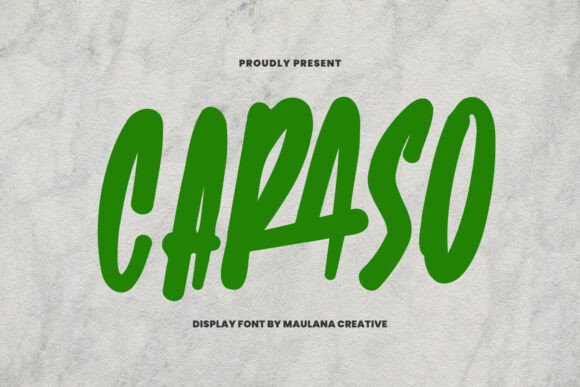 Caraso: The Bold Display Font for Confident Branding