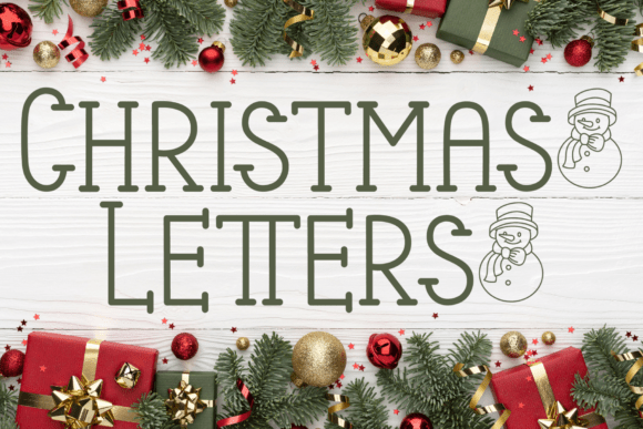 Christmas Letters: A Handwritten Display Font for Festive Branding