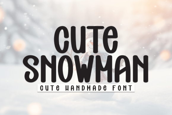 Cute Snowman: A Friendly Display Font for Modern Web Design