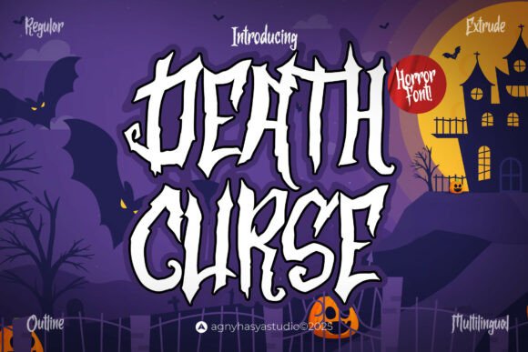 Death Curse: The Dark Display Font for Occult Crafts