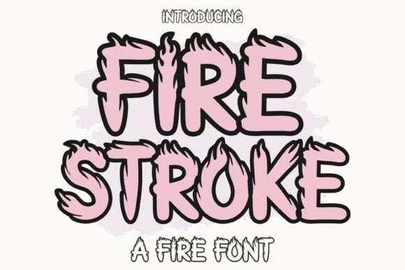 Firestroke: The Bold Display Typeface for Fiery Craft Designs