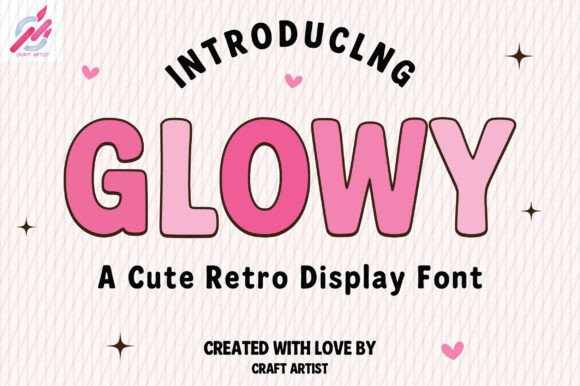 Glowy Retro Display Font for Bold Brand Identity