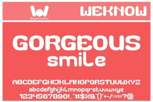 Gorgeous Smile Typeface for Playful Brand Identity