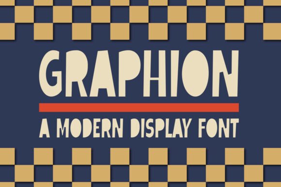 Graphion Bold Modern Display Font for Editorial Design