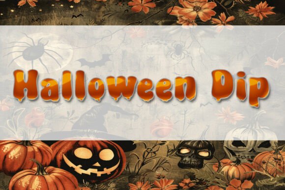 Halloween Dip: The Versatile Display Font for Creative Branding