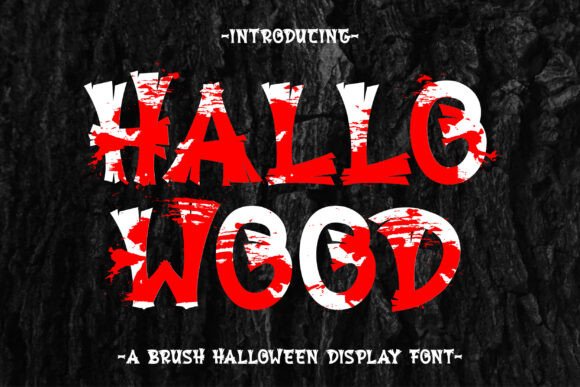Hallowood Brush Free Download: A Spooky Display Font Review