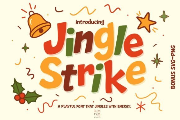 Jingle Strike Typeface: A Bold Display Font for Modern Digital Brands