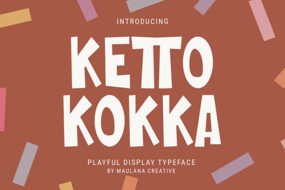 Ketto Kokka: A Playful Display Font for Editorial Design