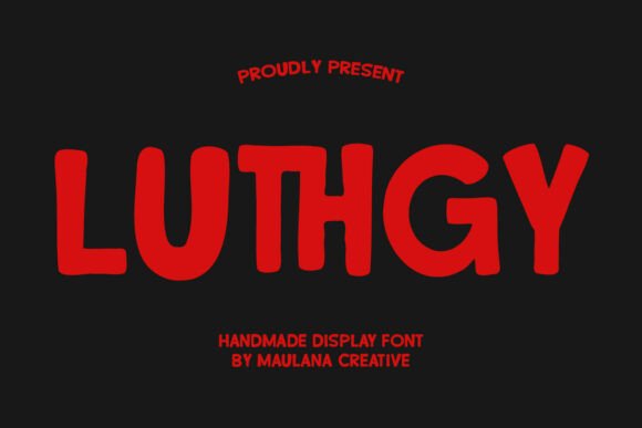 Luthgy Display Font Review: Handmade Character for Editorial Design