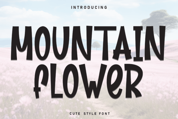 Mountain Flower Typeface Review for Editorial Design