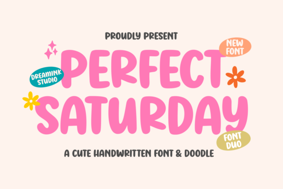 Perfect Saturday: A Playful Handwritten Font Duo for Creative Branding