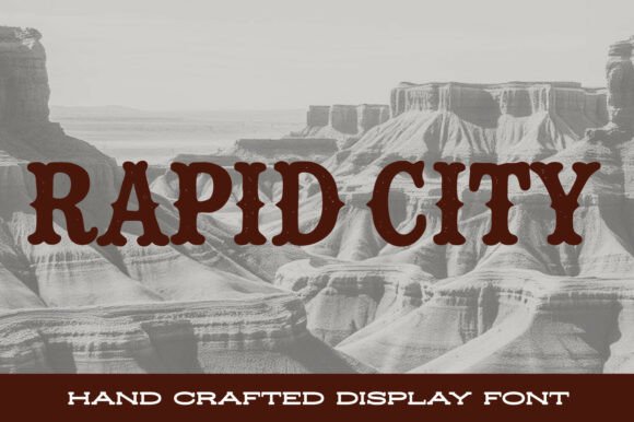 Rapid City Typeface: Bold Display Fonts for Western Brand Campaigns