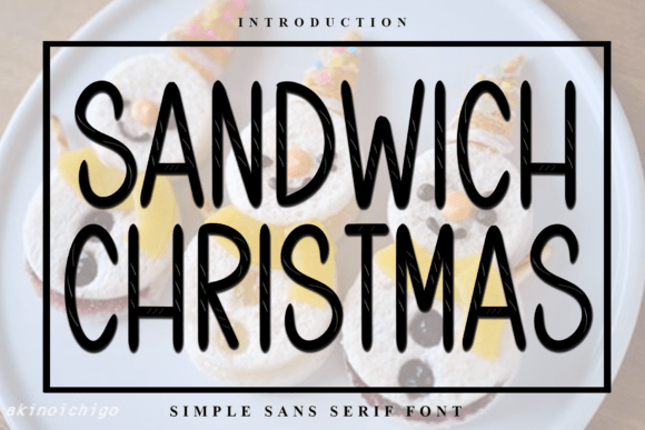 Sandwich Christmas: A Festive Display Font Review