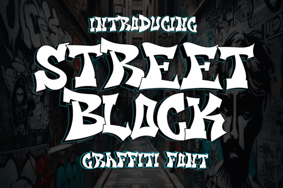 Street Block Graffiti Font for Bold Brand Identity