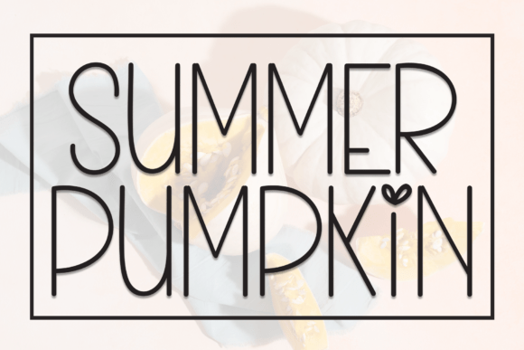 Summer Pumpkin Typeface for Handmade Branding