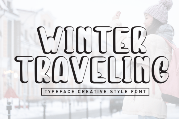 Winter Traveling: A Creative Display Font for Cozy Editorial Design