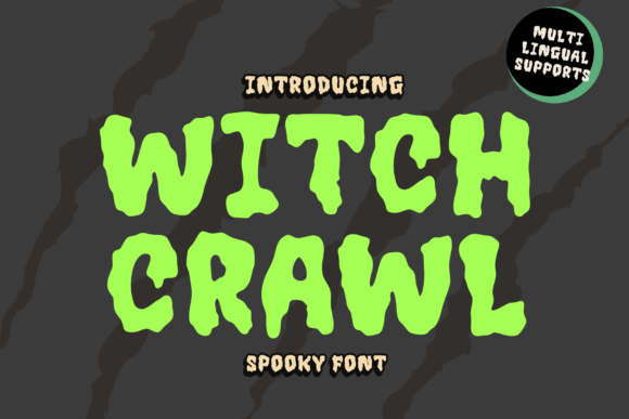 Witchcrawl: A Playful Halloween Display Font for Handmade Brands
